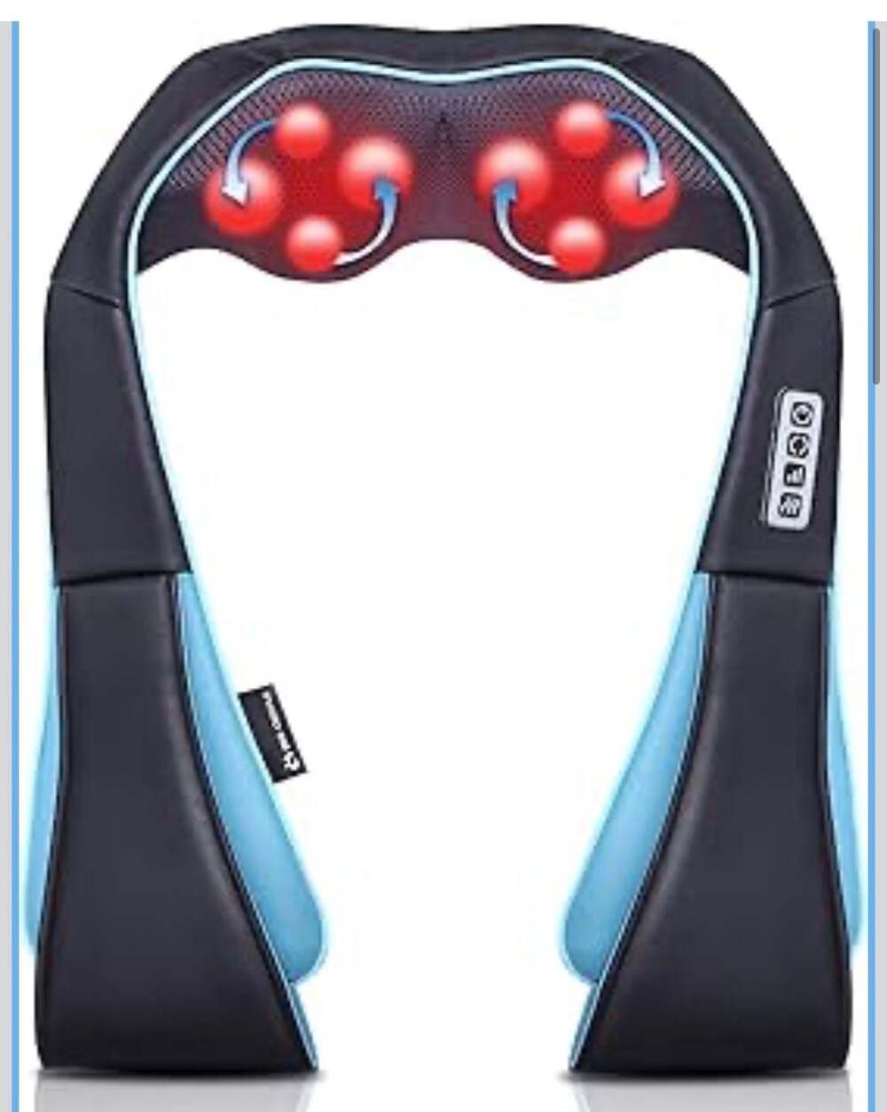 Mo Cuishle Shiatsu Neck and Shoulder Massager with Heat - 8 Deep‎ Kneading Nodes